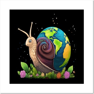 Snail Earth Day Posters and Art